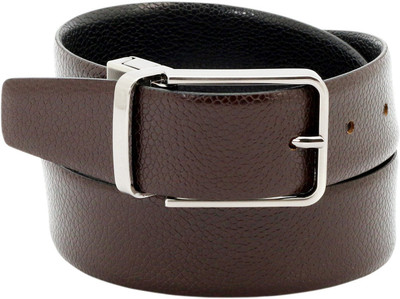 

Alaska Men Formal Brown, Black Genuine Leather Reversible Belt, Black;brown