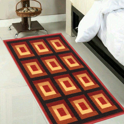 KUBER INDUSTRIES Maroon Cotton Area Rug(2 ft,  X 5 ft, Rectangle)