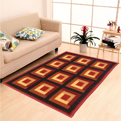KUBER INDUSTRIES Maroon Cotton Carpet(3 ft,  X 5 ft, Rectangle)