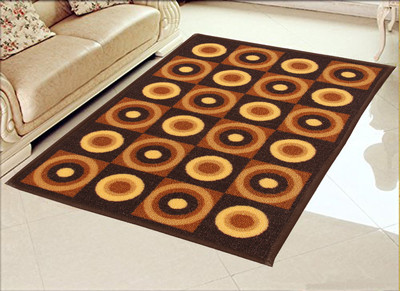 KUBER INDUSTRIES Brown Cotton Carpet(4 ft,  X 7 ft, Rectangle)