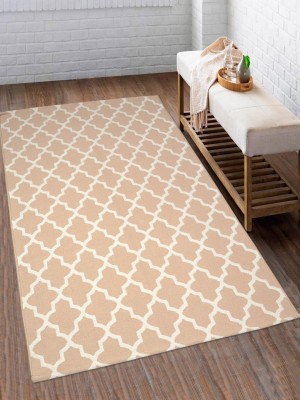 Saral Home Beige Cotton Area Rug(3 ft,  X 5 ft, Rectangle)