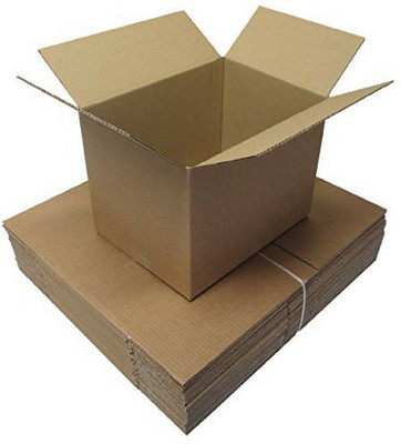

indeavour Double Wall Carton Cardboard Shipment Packaging Box(Pack of 10 Brown)
