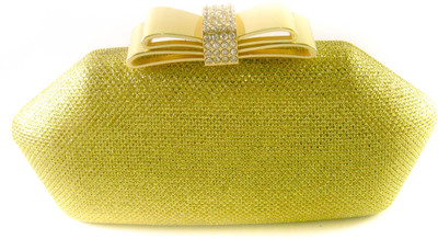 

Abqa Casual, Party Gold Clutch