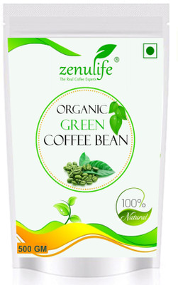 

Zenulife Organic Green Coffee beans for Weight Management 500 GM Pack of 1 Instant Coffee 500 g