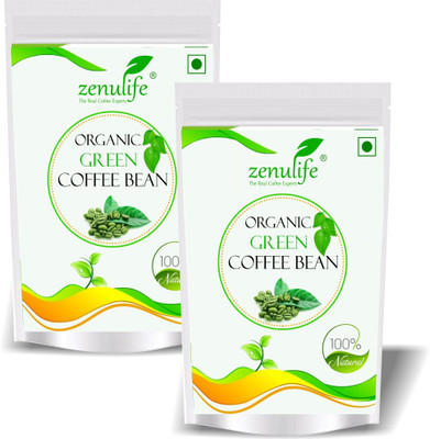 

Zenulife Organic Green Coffee beans for Weight Management 500 GM Pack of 2 Instant Coffee 500 g(Pack of 2)