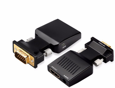 

TABLOR VGA Mal HDMI Adapter(Compatible with Mobile, Laptop, Tablet, Mp3, Gaming Device, Black)