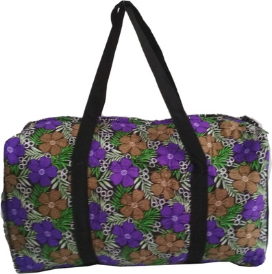 

HideCrusH cotton duffel bag Travel Duffel Bag(Blue)
