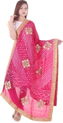 Apratim Art Silk Self Design, Embellished Women Dupatta