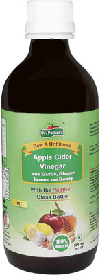 

Dr. Patkar's HRT-200 Apple Cider Vinegar(200 ml, Apple, Garlic, Ginger, Lemon, Honey Flavored)