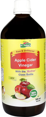 

Dr. Patkar's ACV-500 With Mother Apple Cider Vinegar(500 ml, Apple With Mother Flavored)
