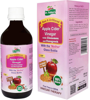 

Dr. Patkar's C&F-200 Apple Cider Vinegar(200 ml, Cinnamon, Fenugreek Flavored)