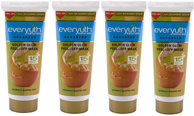

EVERYUTH NATURALS GOLDEN GLOW PEEL-OFF MASK WITH 24 KARAT GOLD ( 50 gm, PACK OF 4 )(200 ml)