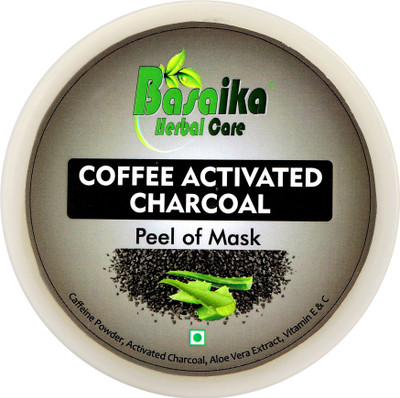 

Basaika Herbal Care Coffee activated Charcoal peel off mask, 100% Natural Ingredients & Parabeen Free ( Radiant Skin | UV Protection | Pollution Control| Deep Cleansing | Skin Smoothening & glow | Healthy & energised Skin | Skin Damage Control ) Ideal for