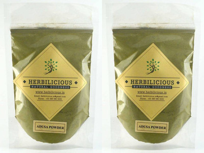 HERBILICIOUS Adusa Powder|Vasaka Powder|Adhatoda Vasica Powder(200 g)