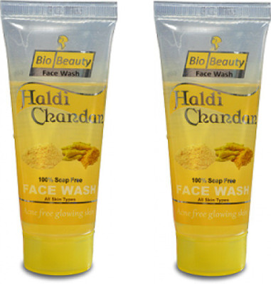 

BioBeauty Haldi Chandan Face Wash Acne Free Glowing Skin All Skin Face Wash(120 g)