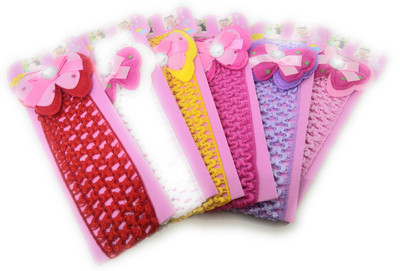 

Khubsurat Stylish Stretchable Cloth Hair Band for Girls and Kids, Set of 6 Pieces of Mix Colour Rubber Band, Hair Band, Head Band(Multicolor)