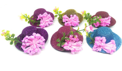 

Khubsurat Hat Shaped Hair Clip / Claw Clip for Girls and Kids, Set of 6 Pcs Mix Colour Hair Clip, Hair Pin, Tic Tac Clip(Multicolor)