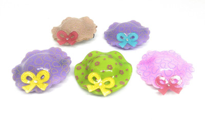 

Khubsurat Hat Shaped Hair Clip / Claw Clip for Girls and Kids, Set of 5 Pcs Mix Colour, Made of Acrylic Hair Clip, Hair Pin, Tic Tac Clip(Multicolor)