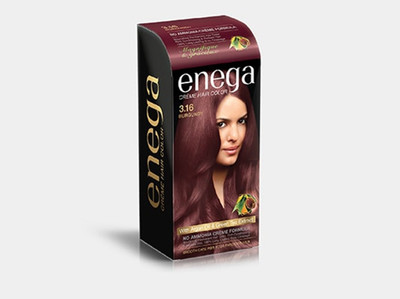 

Enega Creme 3.16 Burgundy Color 40g + 60ml + 12ml Hair Color(Burgundy)
