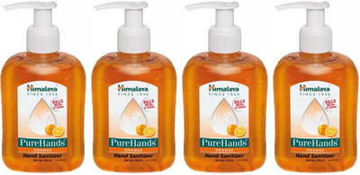 

Himalaya PURE HANDS ORANGE SANITIZER, 250 ML PACK, SET OF 4 PACKS, TOTAL 1000 ML(1000 ml, Pump Dispenser, Pack of 4)