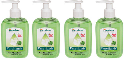 

Himalaya PURE HANDS GREEN APPLE SANITIZER, 250 ML PACK, SET OF 4 PACKS, TOTAL 1000 ML(1000 ml, Pump Dispenser, Pack of 4)