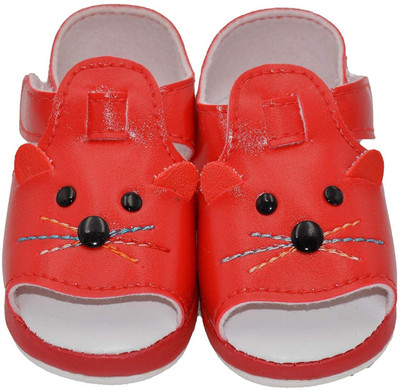 

Baby Bucket Boys & Girls Velcro Flats(Red
