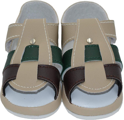 

Baby Bucket Boys & Girls Velcro Flats(Beige