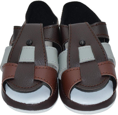 

Baby Bucket Boys Velcro Flats(Brown, Brolwn