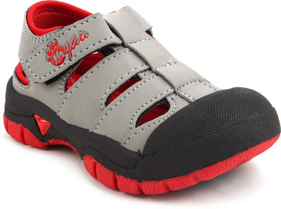 

Myau Boys & Girls Velcro Sneakers(Red, Red grey