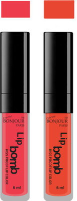 

Bonjour Paris Kiss Proof Pur Matte Lip Gloss(12 ml, Tan 04, Brick Orange 15)