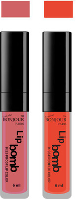 

Bonjour Paris Kiss Proof Pur Matte Lip Gloss(12 ml, Nute 06, Brick Orange 15)