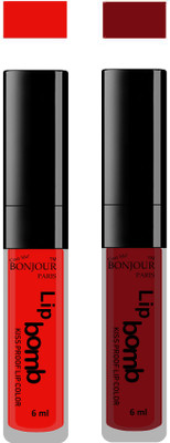 

Bonjour Paris Kiss Proof Pur Matte Lip Gloss(12 ml, Bunt Amber 03, Brown 13)