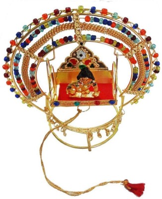 NITIN COLLECTION Round Colorful Moti Jhula With Laddu Gopal Jhula