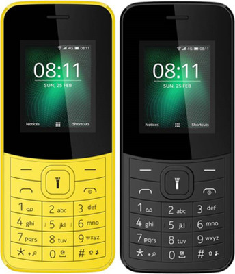 

I Kall K38 New (Pack of 2)(Black & Yellow)