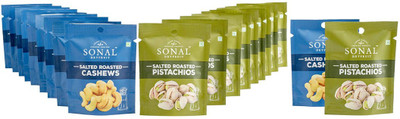 

Sonal Dry Fruit Magic Roasted Mix Cashews, Pistachios(240 g, Pouch)