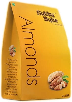 

nuttybyte nutrious Almonds(250 g, Vacuum Pack)