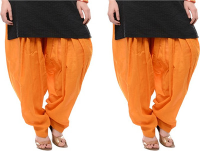 

NGT Cotton Solid Patiala, Twin orange
