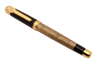 

LEDOS Baoer Exclusive Lord Dancing Ganesh Special Edition Black & Gold Fountain Pen
