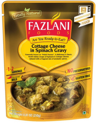 

Fazlani Foods Ready To Eat Palak Paneer (Cottage Cheese in Spinach Sauce) 250 g
