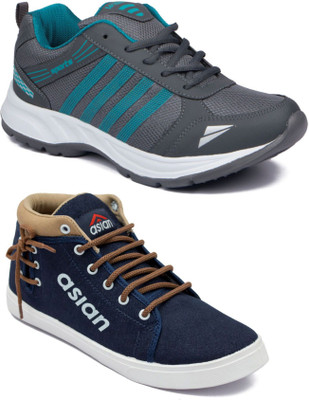 

Asian Casual shoes,Sports Shoes,Phylon Shoes,Walking shoes,Loafers,Sneakers,Traning shoes,Gym shoes, Running Shoes For Men(Multicolor