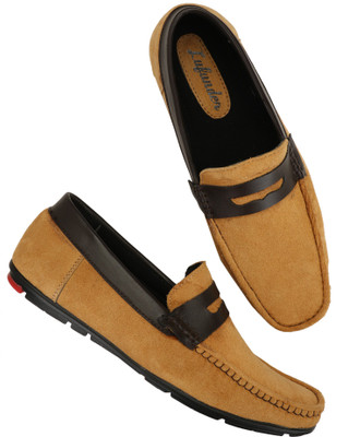 

lufunder Casuals Loafers For Men(Tan, Beige