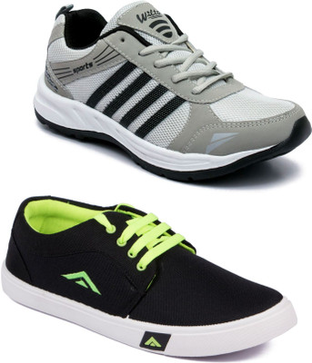 

Asian Casual shoes,Sports Shoes,Phylon Shoes,Walking shoes,Loafers,Sneakers,Traning shoes,Gym shoes, Running Shoes For Men(Grey, Multicolor