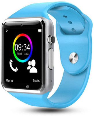 

MUSTTALK Bluetooth Smart Watch A1 - Touch Screen Smart Wrist Watch Smartwatch Phone with SIM Card Slot Camera Pedometer Sport Tracker for IOS iPhone Android Samsung LG MI Smartphones for Men Women Child Blue Smartwatch(Blue Strap Free Size)