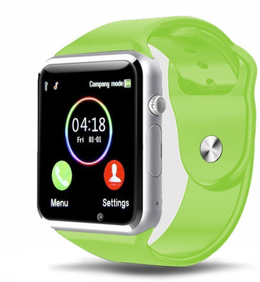 

MUSTTALK Bluetooth Smart Watch A1 - Touch Screen Smart Wrist Watch Smartwatch Phone with SIM Card Slot Camera Pedometer Sport Tracker for IOS iPhone Android Samsung LG MI Smartphones for Men Women Child Green Smartwatch(Green Strap Free Size)