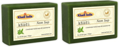 

Leafveda Khadi Neem Soap pack of 2(200 g, Pack of 2)