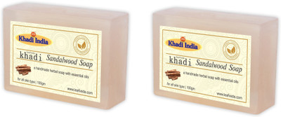 

Leafveda Khadi Sandalwood Soap pack of 2(200 g, Pack of 2)