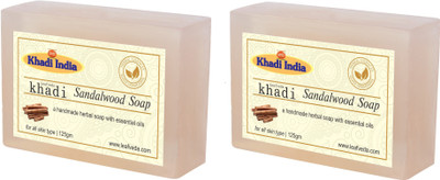

Leafveda Khadi Sandalwood Soap Pack of 2(250 g, Pack of 2)