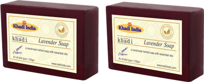 

Leafveda Khadi Lavender Soap Pack of 2(250 g, Pack of 2)