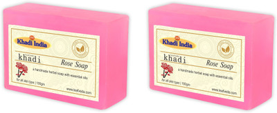

Leafveda Khadi Rose Soap pack of 2(200 g, Pack of 2)