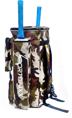 

Sportonixx Delta Force âUSA Full Cricket KIT bag with Shoe pocket and Two bat Component pocket Cricket kit bag(Multicolor, Backpack)